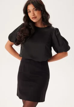 VILA Viellette 2/4 SATIN PUFF TOP S