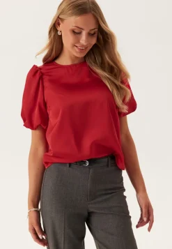 VILA Viellette 2/4 SATIN PUFF TOP S