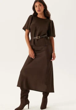 VILA Viellette 2/4 SATIN PUFF TOP S