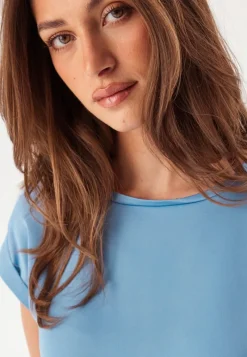 VILA Viellette S/S Satin Top