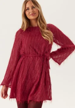 VILA Vifeather L/S O-NECK SHORT DRE