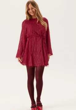 VILA Vifeather L/S O-NECK SHORT DRE