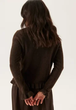 VILA Vijacia O-neck L/S FRILL KNIT