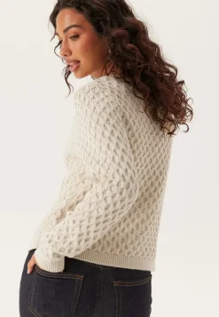 VILA Vikali L/S O-NECK KNIT BUTTON