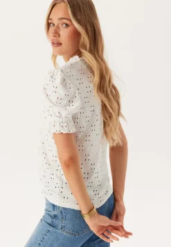 VILA Vikawa S/S Flounce Top