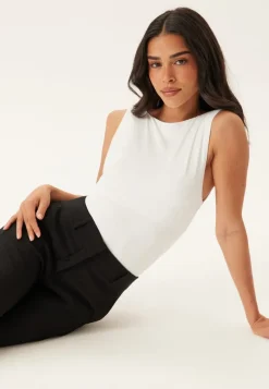 VILA Vikenza U-neck S/L TANK TOP RE