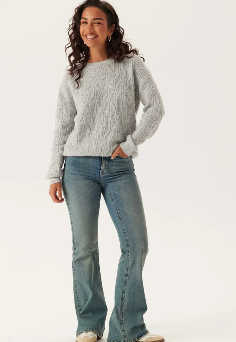 VILA ssia O-neck L/S CABEL KNIT