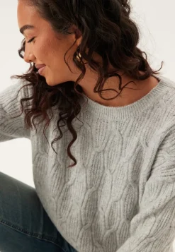 VILA ssia O-neck L/S CABEL KNIT