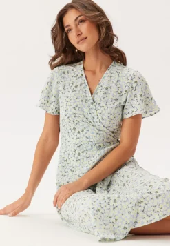 VILA Vilovie S/S Wrap Midi Dress