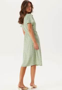 VILA Vilovie S/S Wrap Midi Dress