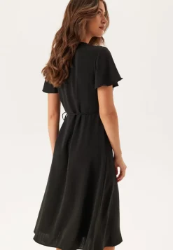VILA Vilovie S/S Wrap Midi Dress