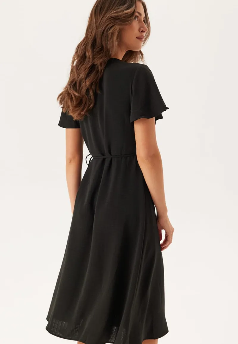 VILA Vilovie S/S Wrap Midi Dress