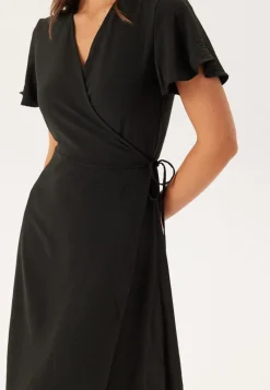 VILA Vilovie S/S Wrap Midi Dress