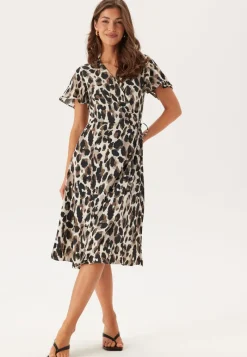 VILA Vilovie S/S Wrap Midi Dress