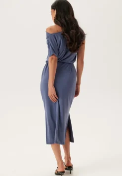 VILA Vimodala Waterfall C/S Midi Dress