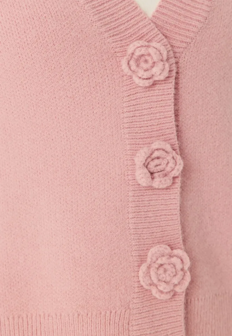 VILA Viradia L/S ROSE CARDIGAN ROSE