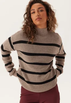 VILA Viril Mockneck L/S Knit Rib Top