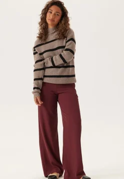 VILA Viril Mockneck L/S Knit Rib Top