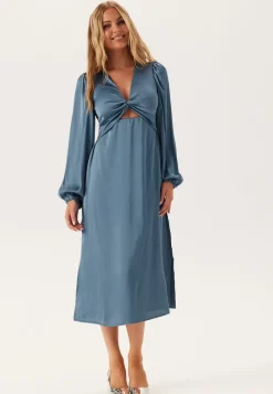 VILA Vischasta L/S CUT OUT MIDI DRESS