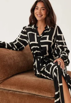 Happy Holly Viscose Long Sleeve Dress