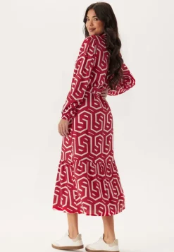 Happy Holly Viscose Long Sleeve Dress