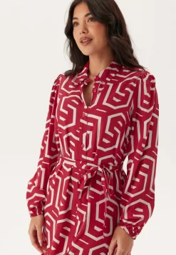 Happy Holly Viscose Long Sleeve Dress