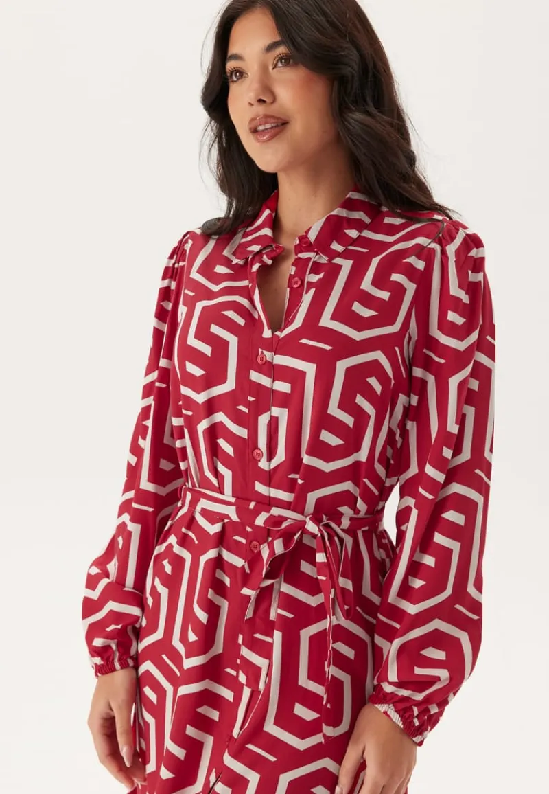 Happy Holly Viscose Long Sleeve Dress