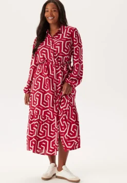 Happy Holly Viscose Long Sleeve Dress