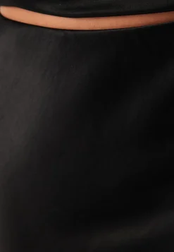 BUBBLEROOM Viscose Satin Lace Skirt