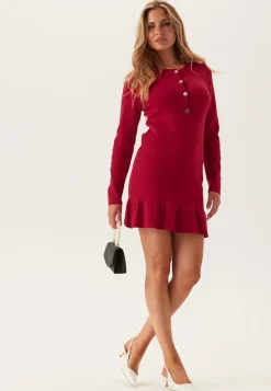 VILA Visway O-neck L/S SHORT KNIT D