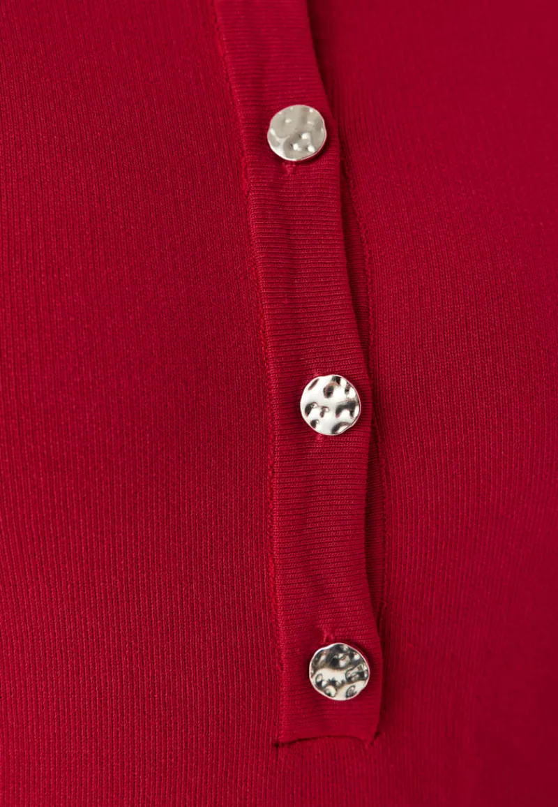 VILA Visway O-neck L/S SHORT KNIT D