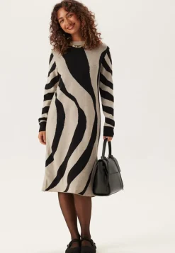 VILA Vitif Crewneck Knit Midi Dress