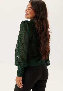 VERO MODA Vmbecca Ls High Neck Lace Top