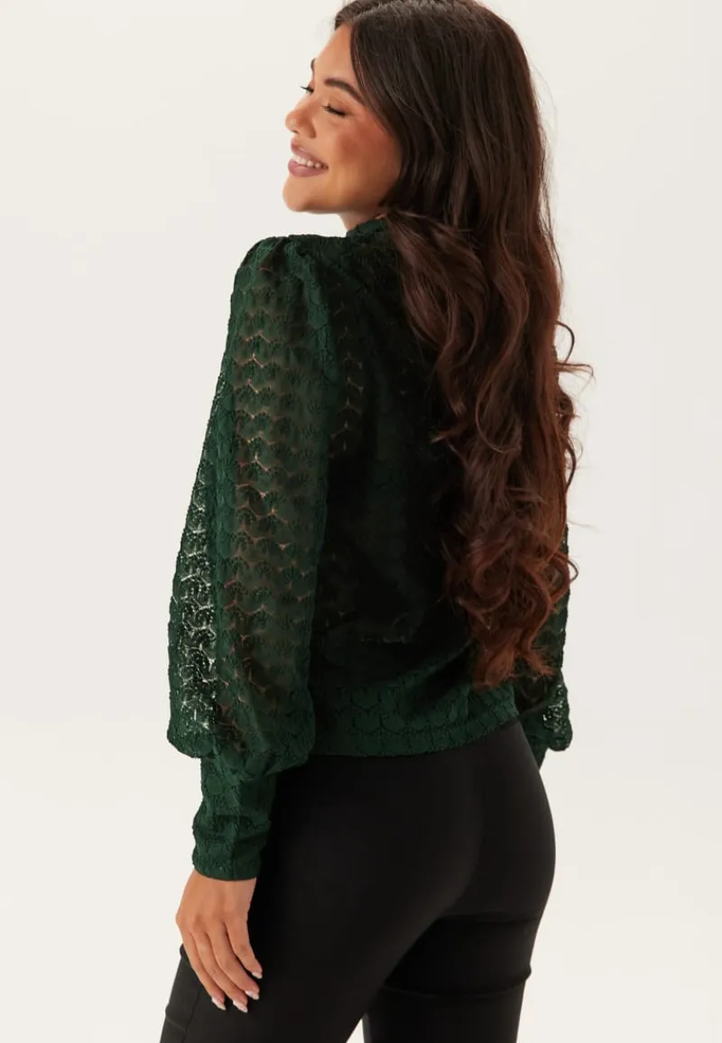 VERO MODA Vmbecca Ls High Neck Lace Top