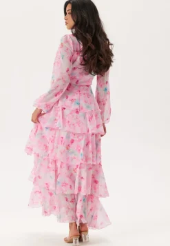 VERO MODA Vmfelicia Ls Ruffle Maxi Dress