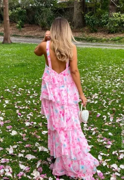 VERO MODA Vmfelicia Sl Ruffle Maxi Dress