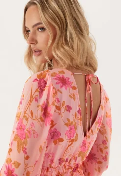 VERO MODA Vmflora Ls V-neck Calf Dress