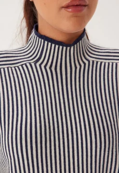 VERO MODA Vmgold Ls Highneck Pinstripe P