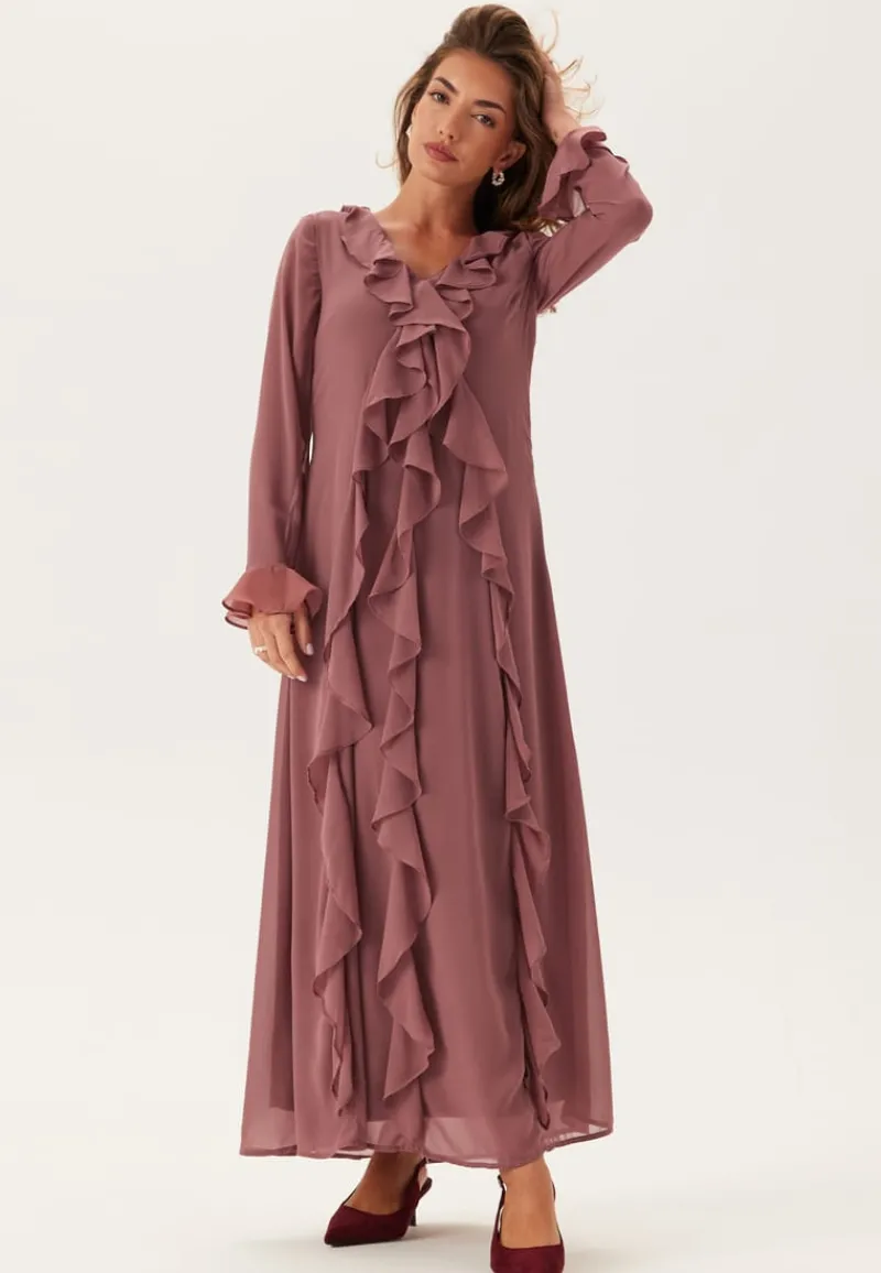 VERO MODA Vmholly Ls Flounce Ankle Dress