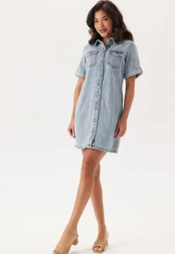 VERO MODA Vmjennie Ss Short Denim Dress