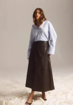 VERO MODA Vmolive Hw Coated Ankle Skirt