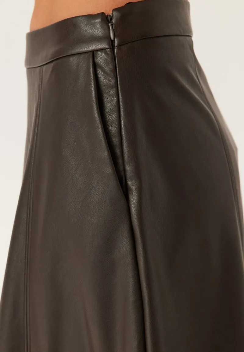 VERO MODA Vmolive Hw Coated Ankle Skirt