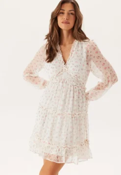 VERO MODA Vmsmilla LS frill short dress