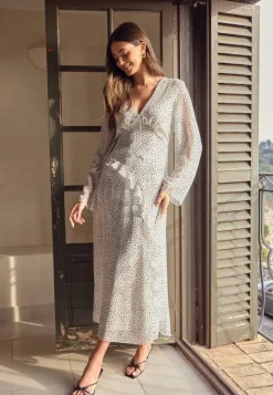 BUBBLEROOM V-Neck Frill Dress