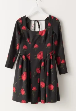 Bubbleroom Occasion Volume Skirt Long Sleeve Mini Dress