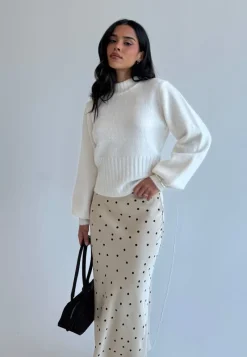 BUBBLEROOM Volume Sleeve Knitted Sweater