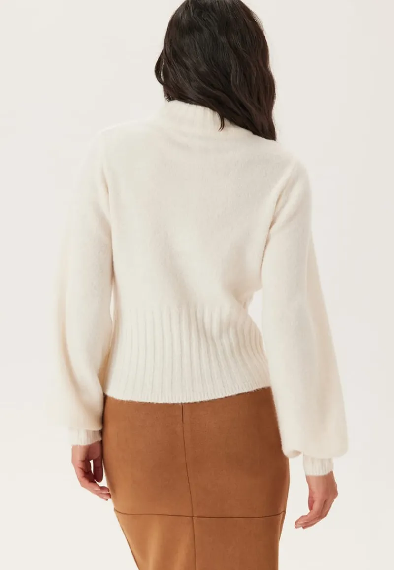 BUBBLEROOM Volume Sleeve Knitted Sweater