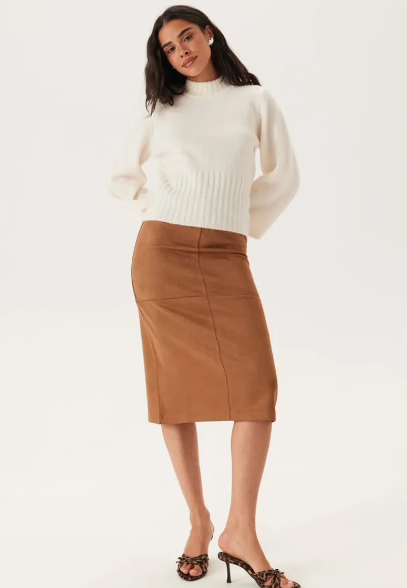 BUBBLEROOM Volume Sleeve Knitted Sweater