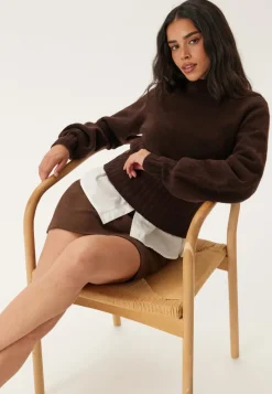 BUBBLEROOM Volume Sleeve Knitted Sweater