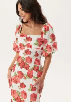 BUBBLEROOM Volume Sleeve Midi Dress